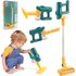 Electric Mini Vacuum Cleaner Simulation Housework Dust Catcher with Light and Music for Kids Gifts Educational Pretend Play Toys