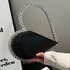 Women’s spring and summer new style hand-held heart-shaped bag with diamonds evening bag fashionable and stylish women’s bag handbag