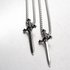 Popular Hip Hop Titanium Steel Diamond Sword Pendant Personality Men Casual Couple Necklace
