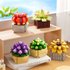 Building Blocks Compatible with Lego building blocks, multiple shapes, meat potted rose bouquet, immortal flower plant assembly toy gift