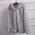 “Double-Sided Fleece Hooded Jacket – Oversized Plush Zip-Up Coat (Gray/Pink/White) S/M/L/XL“