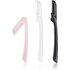 Black Eyebrow Razor Stainless Steel Blades Foldable Precise Trimmer For Eyebrows Facial Hair