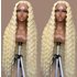 trade new front lace wig black hot sale small roll light golden lace wig set factory spot delivery