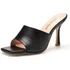 Slippers Crystal Queen Summer Women Sandals Square Toe Ladies Mules Sexy Thin High Heels Female Fashion Shoes H240409