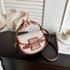 Bags for women 2024 cross border trend new canvas contrast color hand held saddle bag niche high end shoulder messenger bag