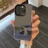 Couple Driving Dog Suitable 15PROMAX Phone IPhone 14 Black Border 13 Anti Drop 12 Loop Case