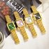 Women’s Watches Light Luxury Steel Belt Women’s Watch, Fashionable Simple Square Quartz Watch For Female Students