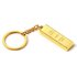 Golden Brick Keychain for Car Keys Design Luxury Gold Bar Key Chain Motorcycle Keyring Fashion Jewelry Accessories