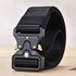 Men’s Belts Men’s Cobra Tactical Pants Belt Functional Outdoor Nylon Buckle Belt Alloy Buckle Men’s Canvas Workwear Belt