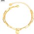 Women’s Jewelry Niche Design Cold Style Love Smiley Face Multi Layer Winding Hand Jewelry Ladies Titanium Steel Bracelet
