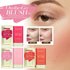 natural, nude makeup, brightens and contours, three-dimensional highlight, delicate waterproof multi-functional blush stick