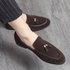 Plus Large Big Size 38-46 Tassel Men Casual Shoes Leather Loafers Office Shoes For Men Driving Moccasins Slip On Fashion Shoes