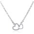 Peach Heart Necklace Female Shape Clavicle Chain Simple Love Jewelry Accessories For Girls