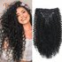 Synthetic hair extensions wig piece 50cm140g Hair extensions Curling clip Women’s curl hair extensions 7-piece set
