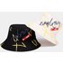 New graffiti alphabet fisherman hat men and women basin hat fashion outdoor sun protection sun visor hat