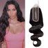 1pc Body Wave Kim 2×6 Closure,Brazilian Human Hair Straight Wave Transparent Closure