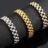 Golden Stainless Steel Men’s Bracelet For Men 10MM Wide Watch Chain Ladies Female Bracelets Wholesale Boys Jewellery