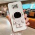 Phone Case On For Xiaomi mi poco X3 Pro Plating Astronaut Fold Phone Holder Soft TPU Back Cover POCO X3 NFC pro FX3GT PO
