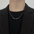 Bamboo Knot Small Waist Pendant Necklace Niche High-end Couple Sweater Chain Men’s Simple Cool Trend Accessories