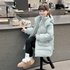 2025 Girls‘ Mid Length Down Cotton Jacket Off Season Clearance Winter Cotton Padded Jacket