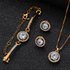 Women’s Jewelry Set Can Be Matched With Watches Jewelry Set Eight Hearts And Eight Arrows Holy Light Zircon Earrings Necklace Bracelet Three Piece Set