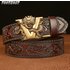 New Male China Dragon Belt Cowskin Genuine Leather Belt for Men Carving Dragon Pattern Automatic Buckle Belt Strap For Jeans B0033