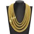 Hip Hop Men’s Stainless Round Grinding Titanium Steel Plated Cuban Chain Necklace Women’s