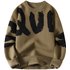 Men’s Clothes Sweater Men Autumn-winter Men’s Thickened Sweater Men’s Trend Large Letter Knitwear Men’s