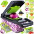 Multi-Functional Vegetable Slicer & Dicer – 5-in-1 Kitchen Mandoline With Julienne, Grater & Spiralizer For Potato, Carrot & Fruits