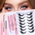 Eyelashes Set DIY Lashes Eyelash Set Glue Tweezers Glue Remover Fox Eye Cat Eye False Eyelashes