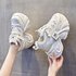 Daddy Shoes Women’s Mesh New Platform White Shoes Women’s Thick Bottom Small Height Enhancing Women’s Shoes