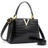High-Quality Crocodile Pattern Handbag For Women 2024 New Niche Fashion Versatile Shoulder Crossbody Bucket Bag