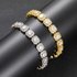 Unisex 10mm Wide Rock Sugar Chain Zircon Flip Cover Trendy Men’s Bracelet Fashion Accessories