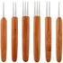 3pcs bag 0.5mm 0.75mm Double Crochet Needle For Locs Bamboo Dreadlock Crochet Hook Dreadlock Needle For Braids