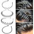 Zhuoxinder Unisex Headband Elastic Mrtal Wavy Hair Hoop Bangs Hair Fixed  Invisible Flexible  Outdoor Sports Headband Hair Accessories Headwear