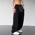 Men’s Clothing Retro High Waist Wide Leg Sports Pants Summer High Street Design Loose Straight Casual Hiphop Sweatpants