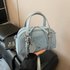Women’s Bags Niche Design Diamond Embroidery Light Blue Denim Bag Female Hand Held Shoulder Crossbody Pillow Bag