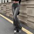 Women’s Clothing Retro Flared Jeans For Women Summer New Style Trendy Straight Loose Design Niche Casual Pants Trendy