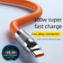 Extended 3m Car Type-C Data Charging Cable 100W Super Fast Charge Compatible With Huawei Honor Android Xiaomi