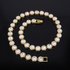 Unisex Popular 12mm Round Necklace With Large Rhinestones For Men And Women Rap Trend Cool Hip Hop Cuban Chain