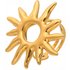 Women’s Jewelry Golden Sun Ring Exaggerated Stainless Steel Plated Real Gold Color Preserving Open Index Finger Ring