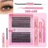 Eyelashes Set New DIY Segmented Eyelashes 3040D100D Large Capacity D Curled Messy Dense Curled Simulation Eyelashes