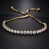 Sweet Light Luxury Micro Paved Zircon Pull Bracelet For Women Korean Style Student Best Friend Jewelry Fashion Bangle