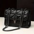 Elegant Women’s Shoulder Bag, Quilted PU Leather, Small Chic Crossbody Bag With Chain Strap, Simple Unique Underarm Fashion Purse
