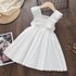 Korean style girls dress foreign trade summer thin vest dress baby girl lace white princess dress