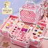 New Cosmetics Suitcase Toy Children’s Girls Little Princess Makeup Box Set Birthday Gift