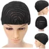 Cornrow Braiding Wig Cap Black Adjustable Strap Spandex Net Elastic Dome Mesh Lace Cap