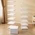 Household Shoe Box Fully Transparent PET Shoe Cabinet Folding Shoe Rack Dustproof Shoe Storage Cabinet
