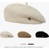 Unisex Solid color pleated styling Beret hat for women light breathable little Bud face painter hat