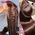hot selling 13×6 Chocolate Brown Colored Front Human Hair HD Transparent Straight 360 Full Lace Frontal Wigs For Women Glueless